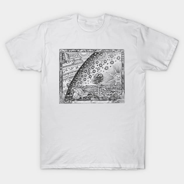 Flammarion - Seeing behind the veil of illusion T-Shirt by kaliyuga